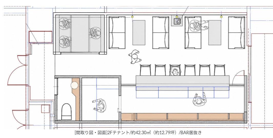 大名エリアのBAR居抜きです
